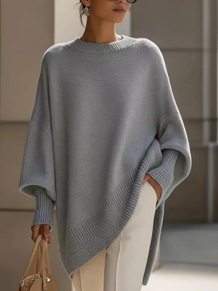 Thick Round Neck Women's Loose All-matching Knitted Pullover Sweater Forge Maison