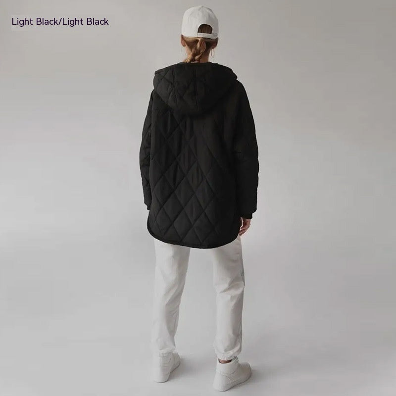 Women's Cotton-padded Clothes European And American Fashion Woman Cotton Dress Coat Forge Maison