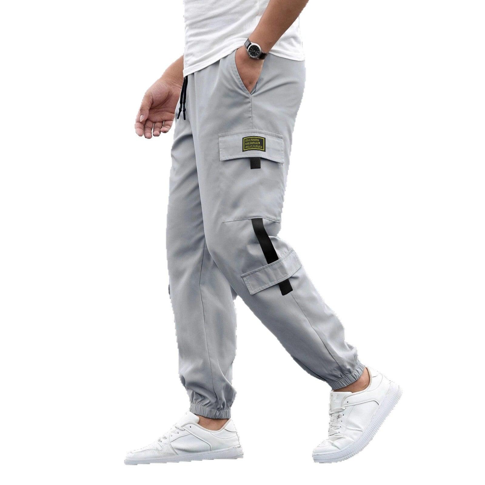 Mens Retro Jogger Casual Work Pants Forge Maison