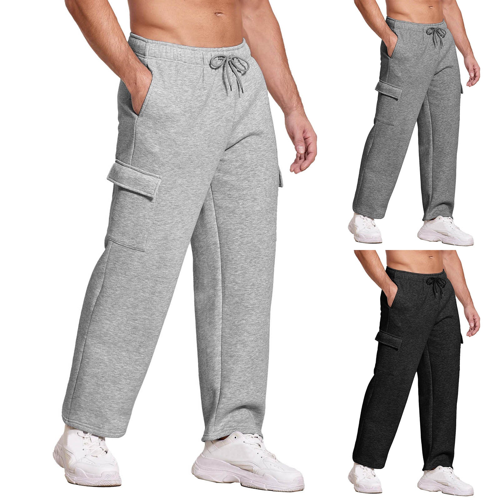 Sweatpants Multi-pocket Knitted Loose Casual Pants Forge Maison