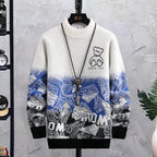 Patchwork Crew Neck Sweater Forge Maison