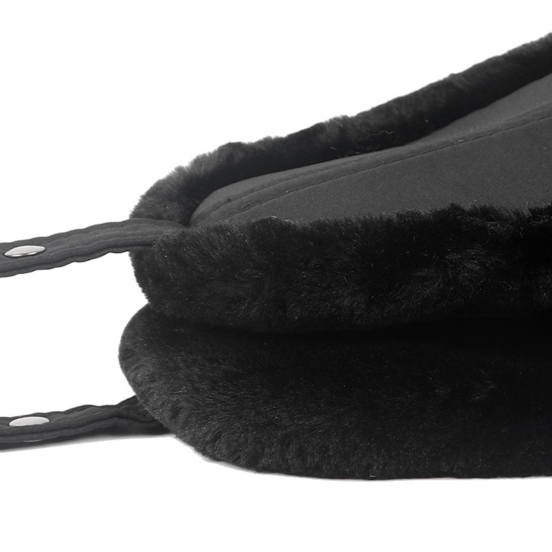 Plus Velvet Thick Warm And Windproof Lei Feng Hat Black Ear Protection Forge Maison