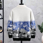 Patchwork Crew Neck Sweater Forge Maison