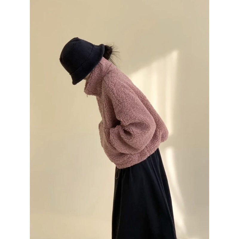 HighEnd HalfZip StandUp Collar Sweatshirt Forge Maison