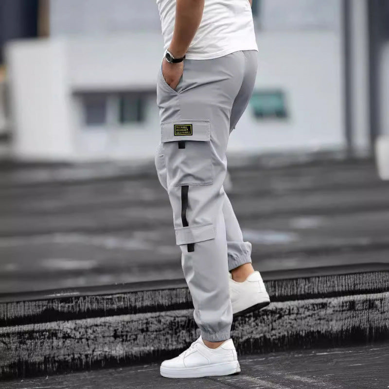 Mens Retro Jogger Casual Work Pants Forge Maison