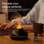 Aroma Diffuser 3d Colorful Flame Humidifier Volcano Flame Forge Maison