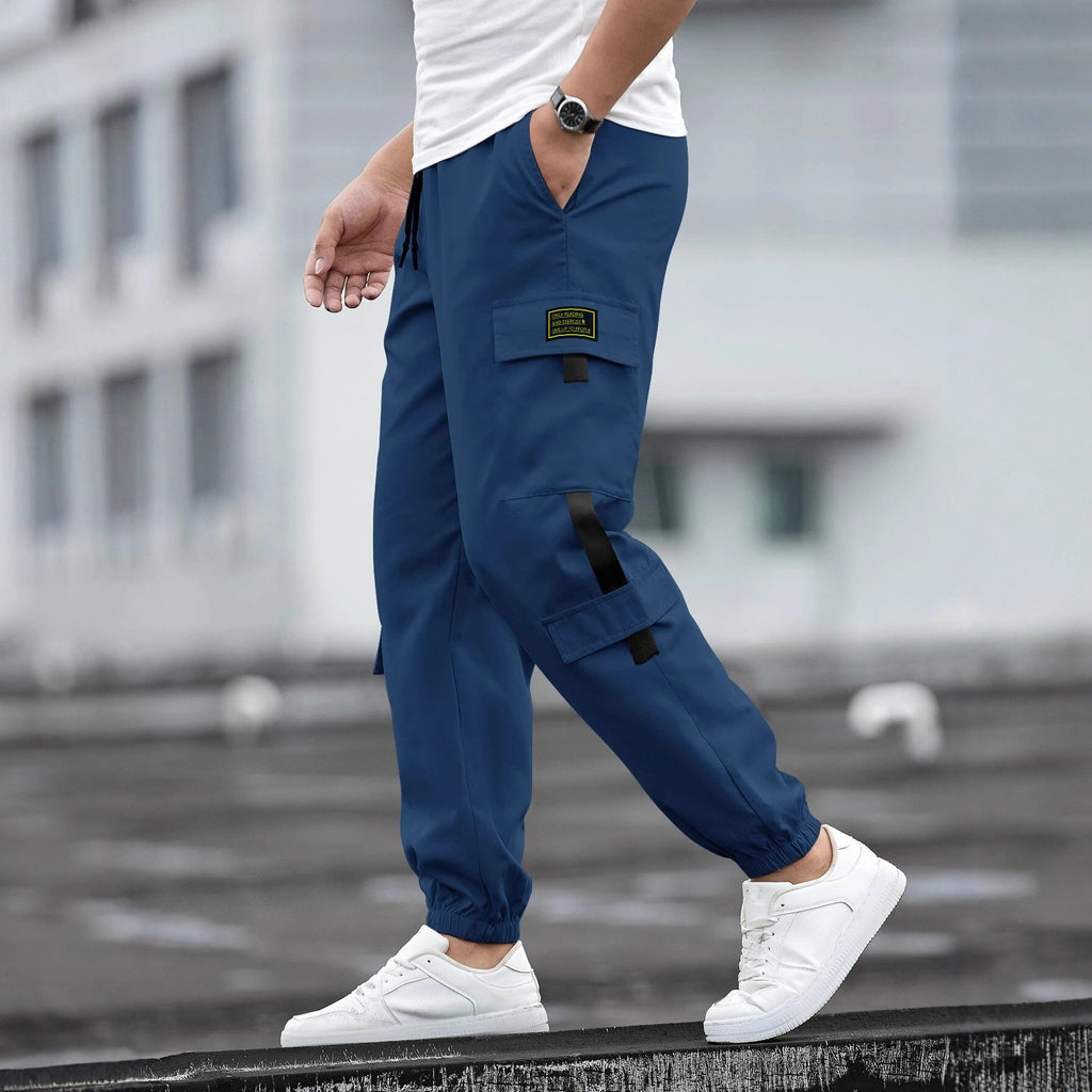 Mens Retro Jogger Casual Work Pants Forge Maison
