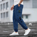 Mens Retro Jogger Casual Work Pants Forge Maison