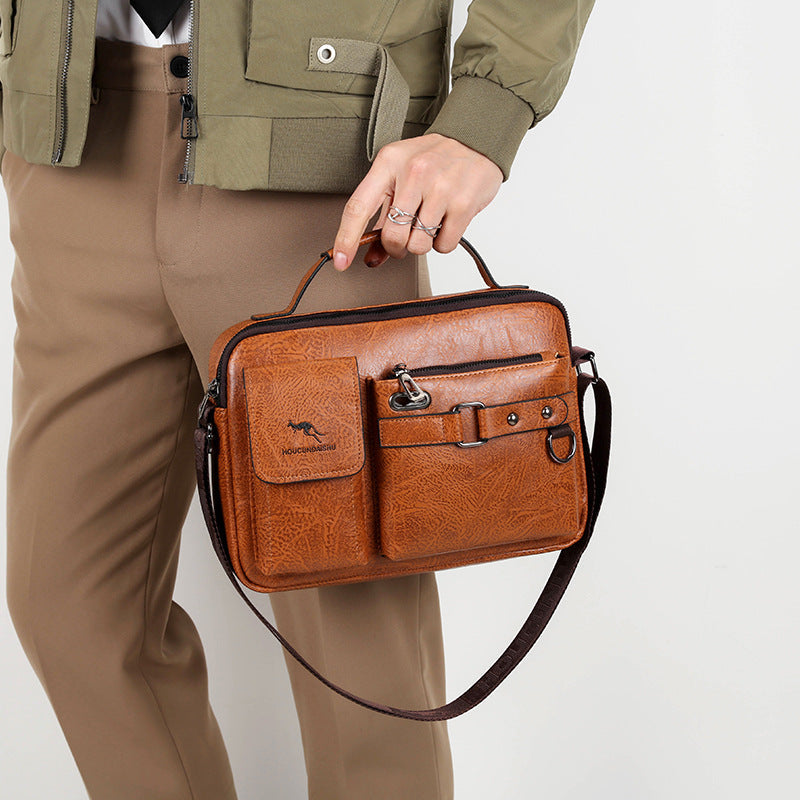 The Continental Carryall | Stitch-Detail Messenger for the Modern Professional Forge Maison