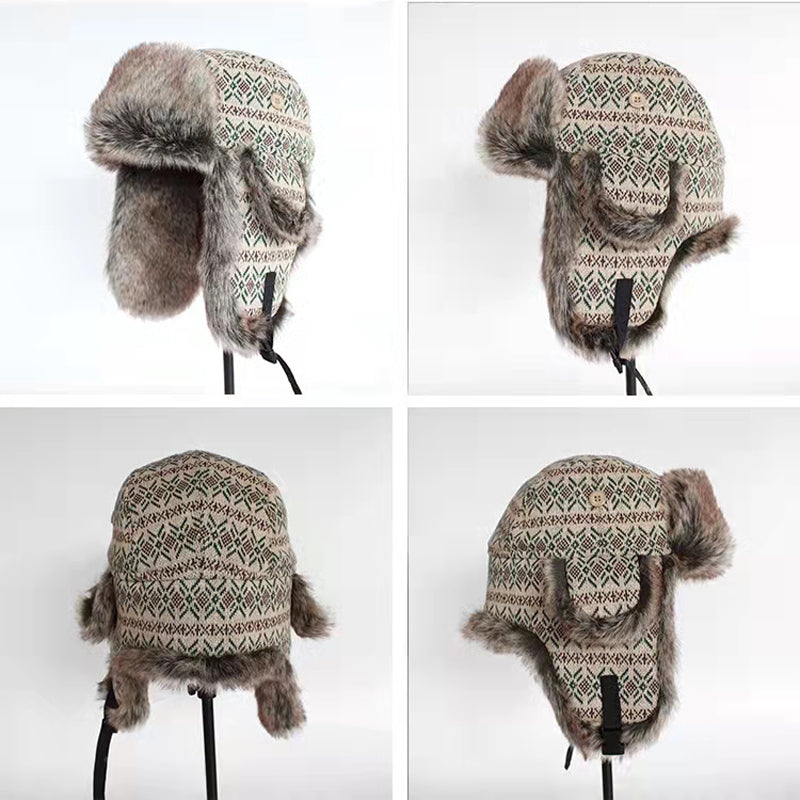 Men Plus Velvet Cycling Wind And Cold Ear Protection Hat Forge Maison