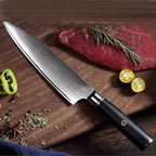 Quicksand Damascus Steel Set Chefs Knife Forge Maison