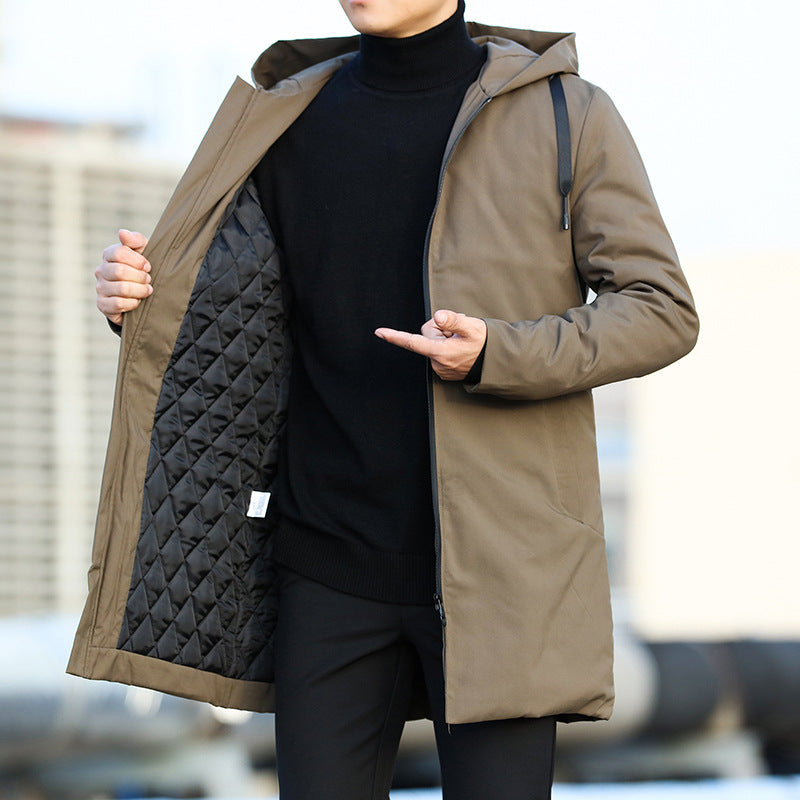 Winter Windbreaker With Thick Hooded Casual Coat Forge Maison