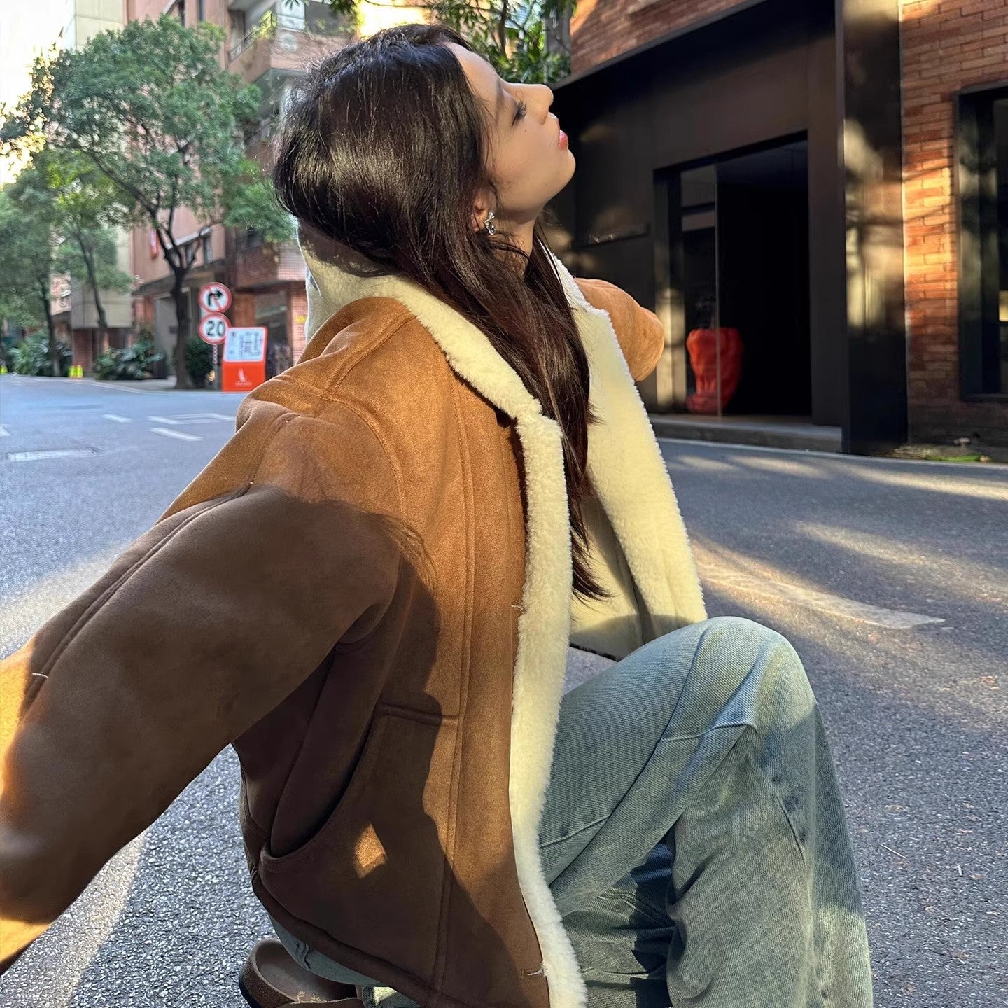 Loose Fit Versatile  Fleece-lined Jacket Forge Maison